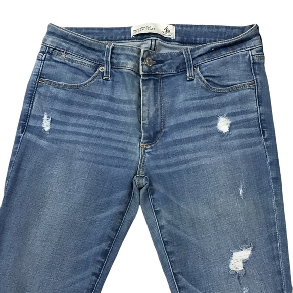 ABERCROMBIE & FITCH Ankle Jean~Distressed~SZ 4 R - Picture 8 of 9